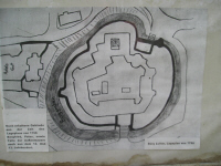 Burg Lageplan von 1756